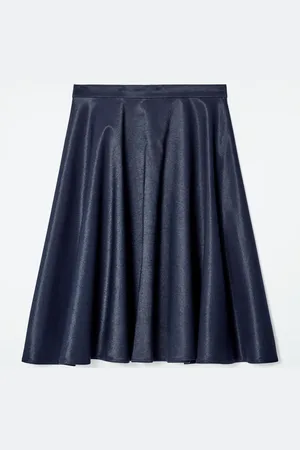 COS Wet-Look Denim Skirt