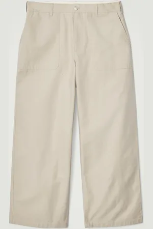 COS Wide-Leg Cotton Utility Trousers in