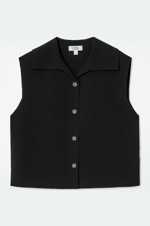 COS Collared Knitted Waistcoat