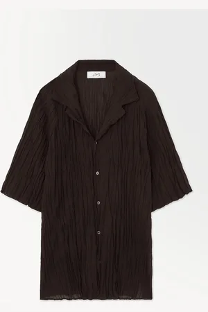 COS The Crinkled Wool Resort Shirt in