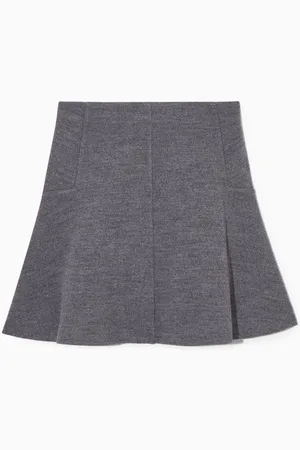 COS Boiled-Wool Mini Skirt