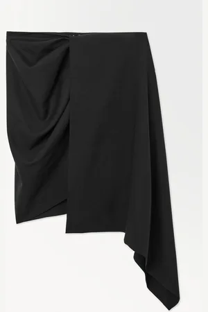 COS The Asymmetric Draped Mini Skirt