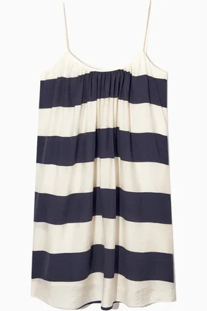 COS Gathered Strappy Mini Dress