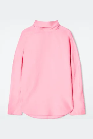 COS Neck-Tie Circle-Cut Blouse in