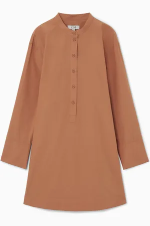 COS Collarless Mini Shirt Dress