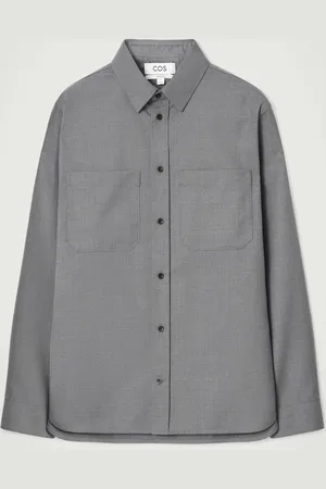 COS Relaxed Wool-Blend Utility Shirt in