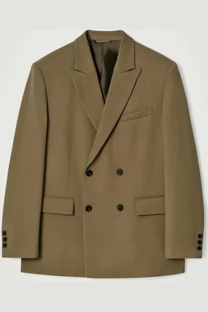 COS Relaxed Double-Breasted Wool Blazer