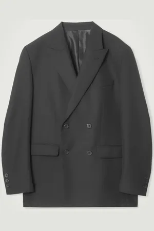 COS Relaxed Double-Breasted Wool Blazer