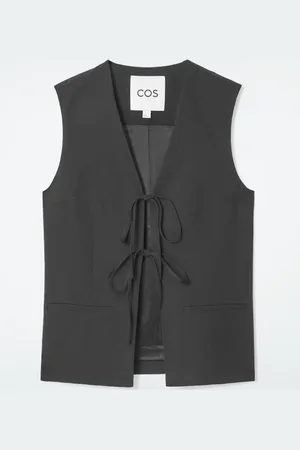 COS Tie-Front Waistcoat