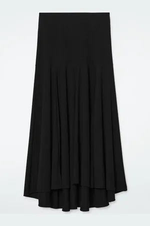 COS Flared Asymmetric Midi Skirt