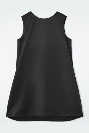 COS Satin Racer-Neck Mini Dress