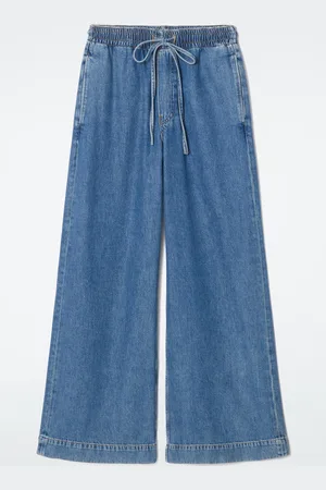 COS Wide-Leg Fluid Denim Trousers in