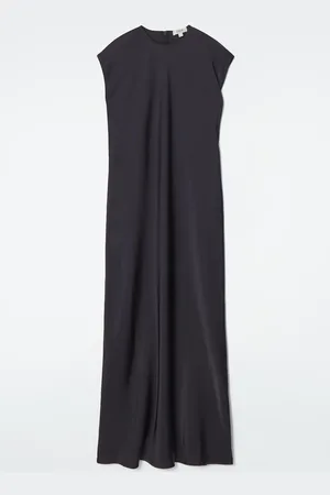 COS Tie-Detail Satin Midi Dress