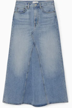 COS Panelled Denim Maxi Skirt