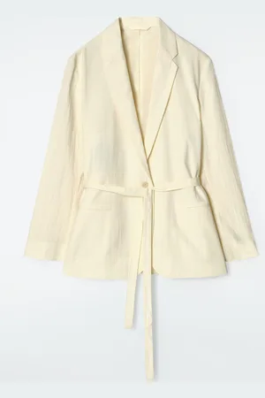 COS Tie-Waist Cotton Blazer
