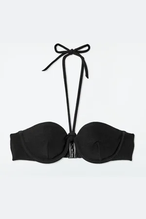COS Ribbed Underwired Halterneck Bikini Top