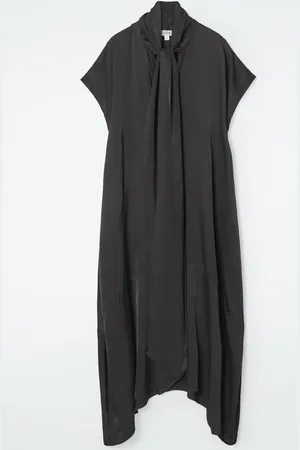 COS Bow-Detail Asymmetric Midi Dress