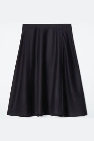 COS Panelled Wool Midi Skirt