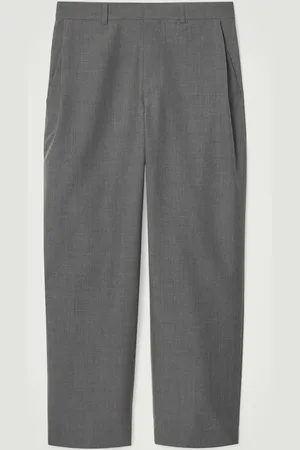 COS Tapered Wool-Hopsack Trousers in