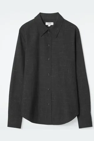 COS Regular Flecked-Wool Tailored Overshirt in