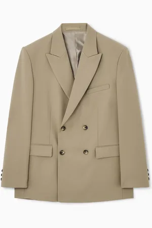 COS Relaxed Double-Breasted Wool Blazer