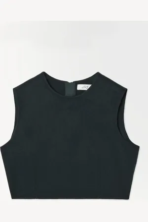 COS The Leather-Tasselled Wool Top