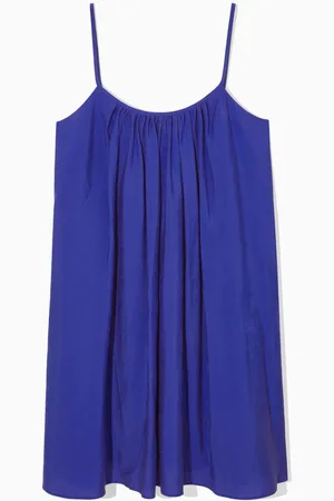 COS Gathered Strappy Mini Dress