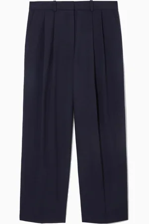 COS Relaxed Tailored Wool Wide-Leg Trousers in