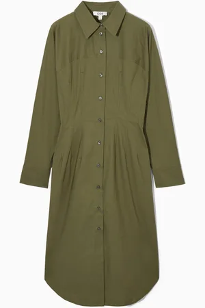 COS Waisted Midi Shirt Dress