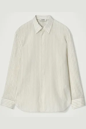 COS Pinstriped Cotton-Silk Shirt in