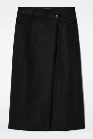 COS Asymmetric Fluid Midi Skirt