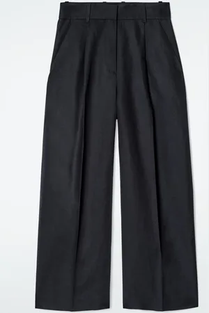 COS Relaxed Linen-Blend Wide-Leg Trousers in