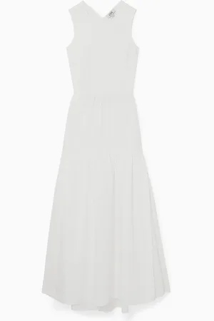 COS Open-Back Tiered Midi Dress
