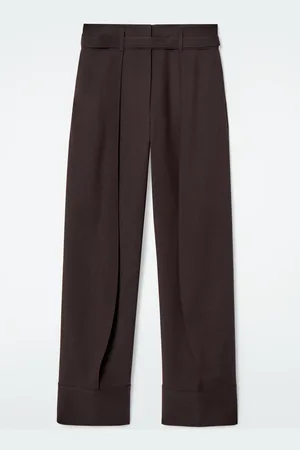 COS Turn-Up Wool-Blend Trousers in