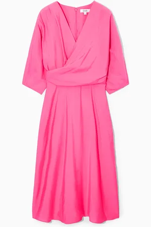 COS Puff-Sleeve Midi Dress