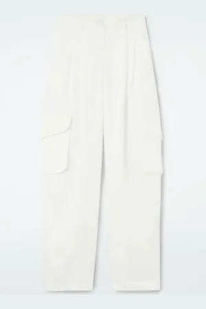 COS Floral Jacquard Utility Trousers