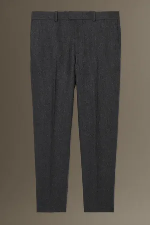 COS Herringbone Wool Trousers