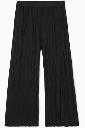 COS Crinkled Jersey Wide-Leg Trousers