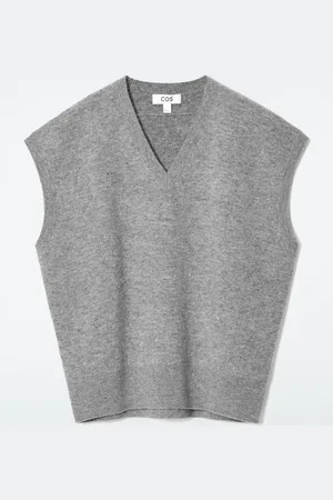 COS Double-Faced Wool V-Neck Vest