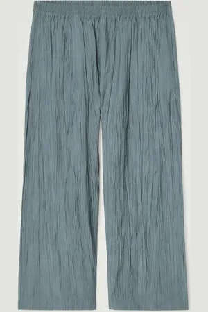 COS Crinkled Wide-Leg Trousers in