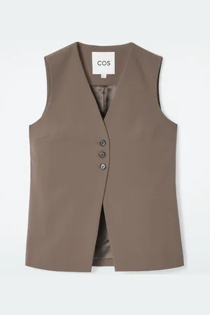 COS Longline Tailored Twill Waistcoat