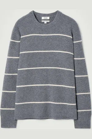 COS Striped Wool-Yak-Blend Jumper