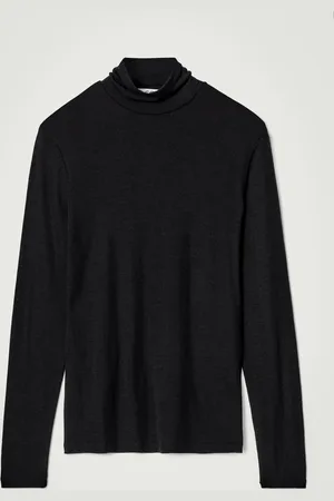 COS Slim Wool-Jersey Rollneck Top