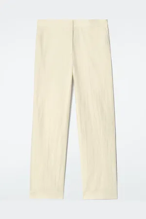 COS Tailored Cotton Straight-Leg Trousers in