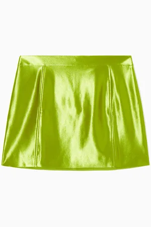 COS High-Shine Satin Mini Skirt