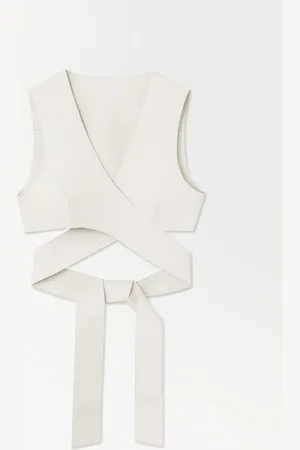 COS The Leather Wrap Tank Top