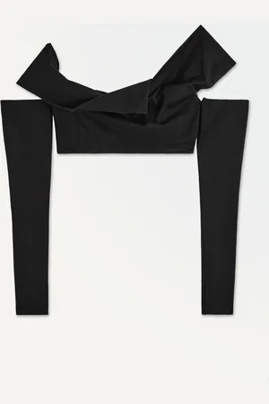 COS The Off-The-Shoulder Crop Top