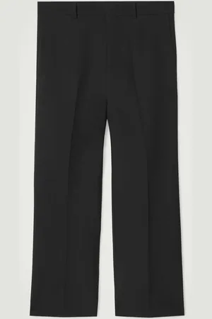 COS Cropped Wool-Blend Flared Trousers