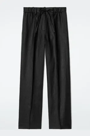 COS Linen Drawstring Trousers