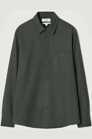 COS Relaxed Brushed Cotton-Blend Shirt in